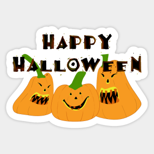 Jack-O-Lantern Scary Halloween Sticker